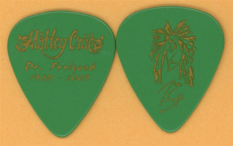 Motley Crue Nikki Sixx Vintage Guitar Pick - 2009 Dr. Feelgood 20th Tour