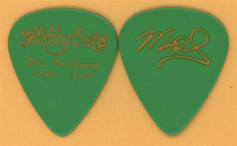 Motley Crue Mick Mars Vintage Guitar Pick - 2009 Dr. Feelgood 20th Tour