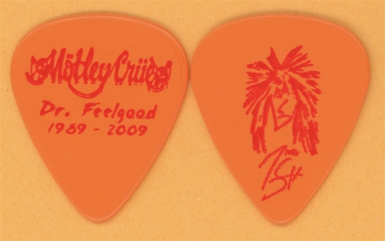 Motley Crue Nikki Sixx Vintage Guitar Pick - 2009 Dr. Feelgood 20th Tour