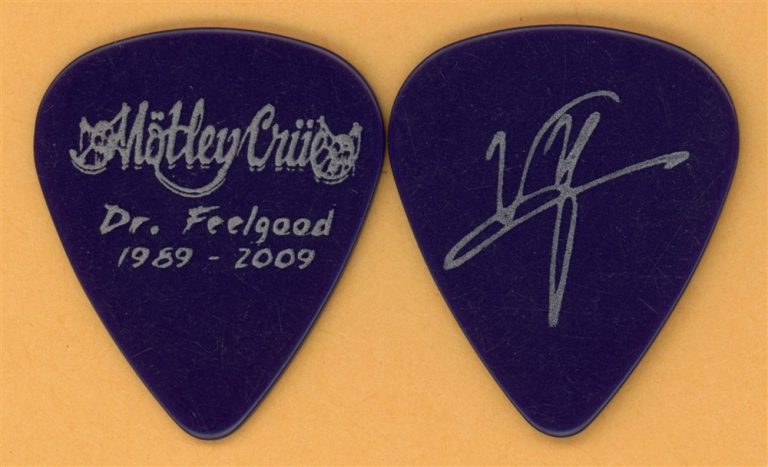 Motley Crue Vince Neil Vintage Guitar Pick - 2009 Dr. Feelgood 20th Tour