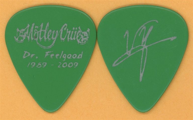 Motley Crue Vince Neil Vintage Guitar Pick - 2009 Dr. Feelgood 20th Tour