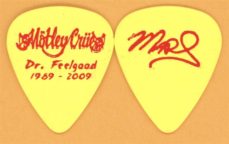 Motley Crue Mick Mars Vintage Guitar Pick - 2009 Dr. Feelgood 20th Tour