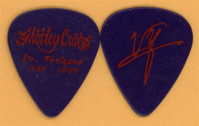 Motley Crue Vince Neil Vintage Guitar Pick - 2009 Dr. Feelgood 20th Tour