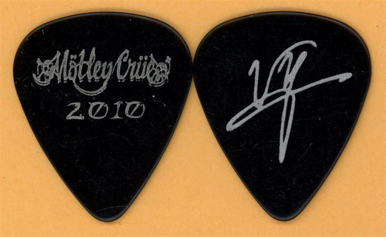 Motley Crue Vince Neil Vintage Guitar Pick - 2010 US Tour