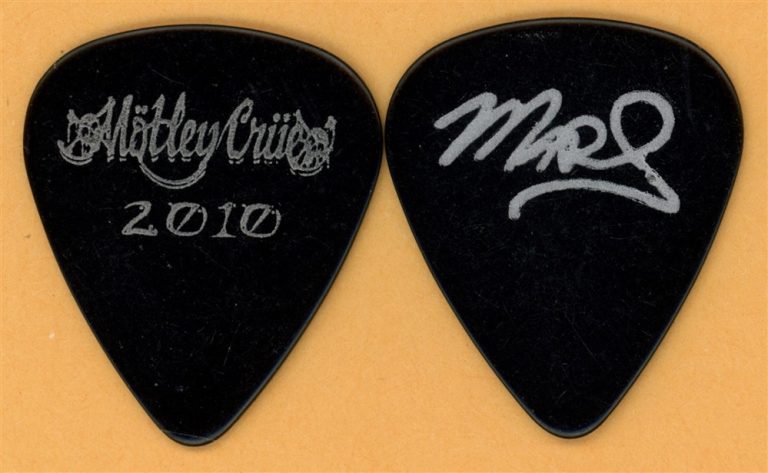 Motley Crue Mick Mars Vintage Guitar Pick - 2010 US Tour