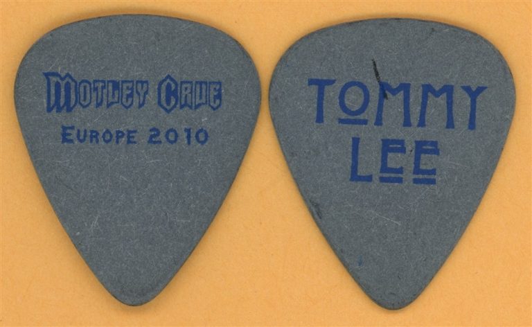 Motley Crue Tommy Lee Vintage Guitar Pick - 2010 Europe Tour