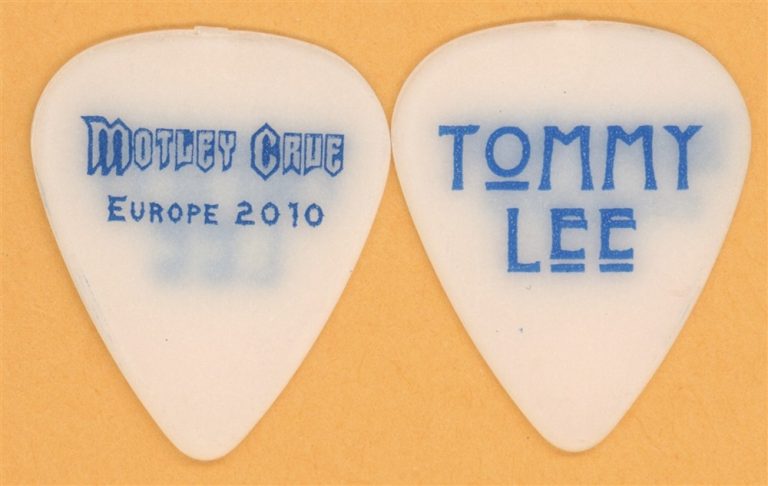 Motley Crue Tommy Lee Vintage Guitar Pick - 2010 Europe Tour