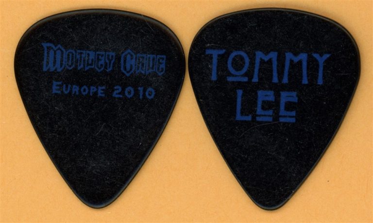 Motley Crue Tommy Lee Vintage Guitar Pick - 2010 Europe Tour