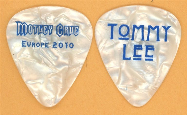 Motley Crue Tommy Lee Vintage Guitar Pick - 2010 Europe Tour