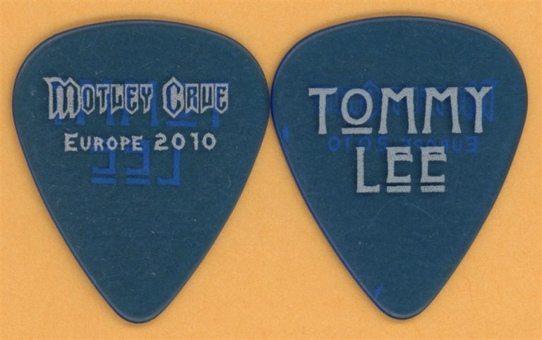 Motley Crue Tommy Lee Vintage Guitar Pick - 2010 Europe Tour