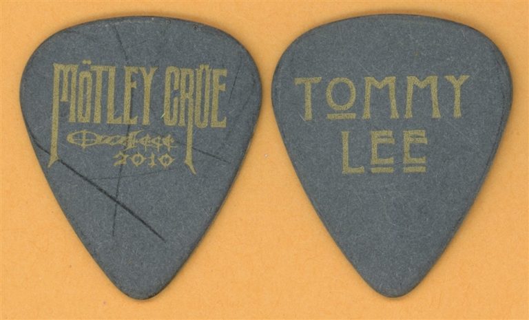 Motley Crue Tommy Lee Vintage Guitar Pick - 2010 Ozzfest Tour