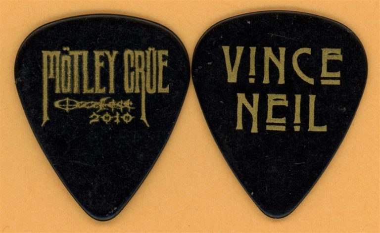 Motley Crue Vince Neil Vintage Guitar Pick - 2010 Ozzfest Tour