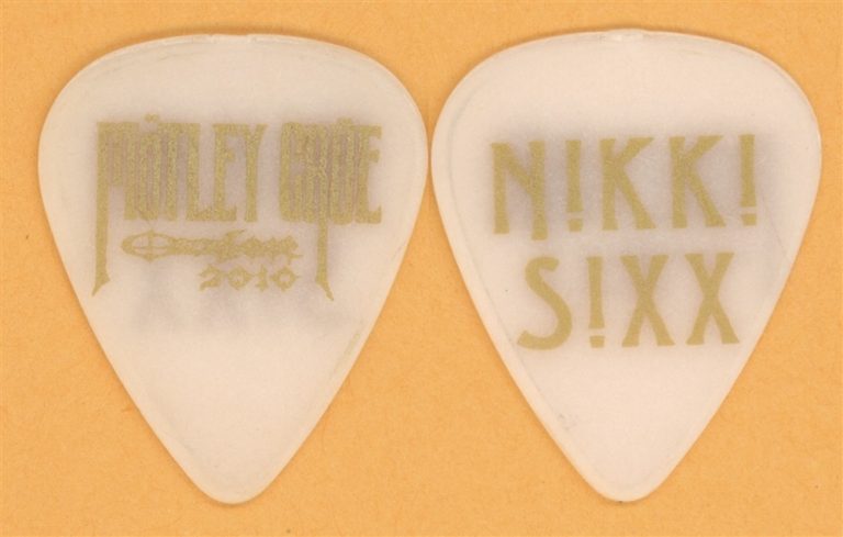 Motley Crue Nikki Sixx Vintage Guitar Pick - 2010 Ozzfest Tour