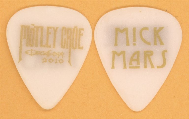 Motley Crue Mick Mars Vintage Guitar Pick - 2010 Ozzfest Tour