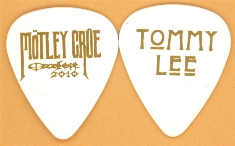 Motley Crue Tommy Lee Vintage Guitar Pick - 2010 Ozzfest Tour
