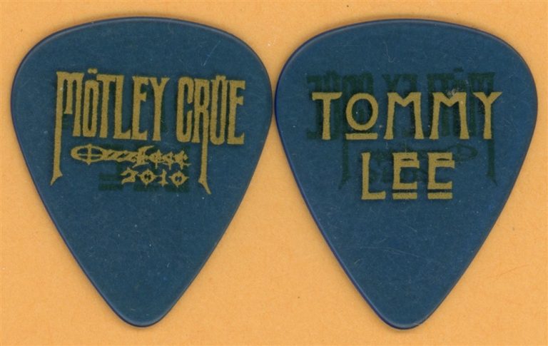 Motley Crue Tommy Lee Vintage Guitar Pick - 2010 Ozzfest Tour
