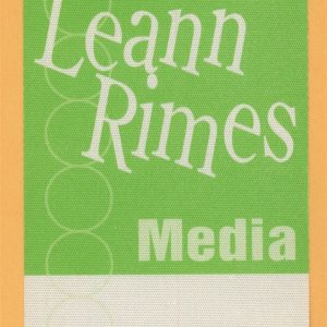 Leann Rimes 1999 Concert Tour MEDIA Backstage Pass