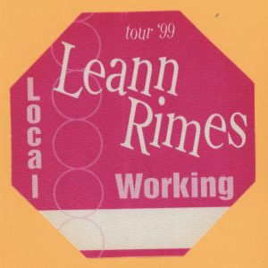 Leann Rimes 1999 Concert Tour WORKING Backstage Pass