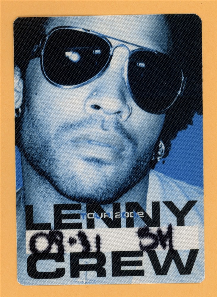 Lenny Kravitz 2002 Concert Tour Working Crew Backstage Pass