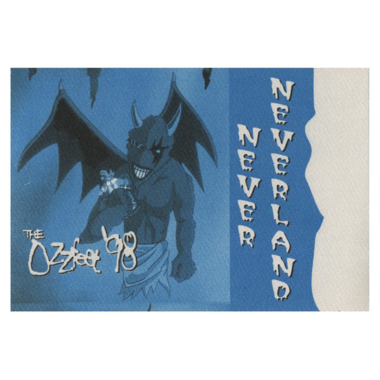 Ozzy Osbourne 1998 Ozzfest w/ Tool Concert Tour Never Neverland Backstage Pass