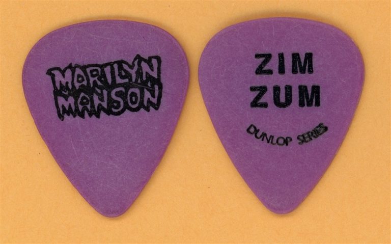 Marilyn Manson Zim Zum Vintage Tour Guitar Pick - 1997 Dunlop Artist Series