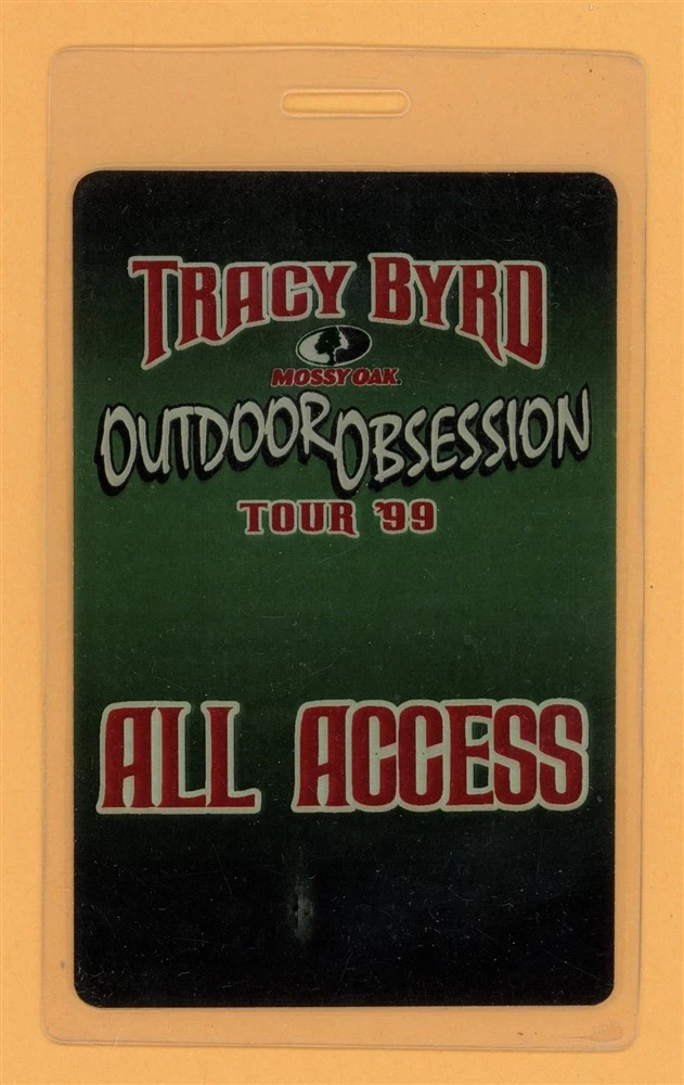 Tracy Byrd 1999 Outdoor Obsession All Access Tour Laminated Backstage Pass