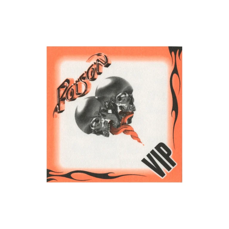 Poison 2008 Live, Raw & Uncut Concert Tour VIP Backstage Pass