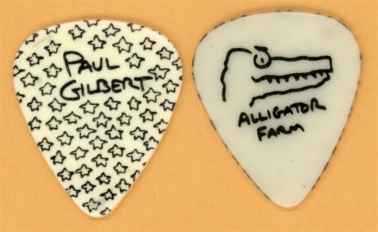 Mr. Big Paul Gilbert Vintage Guitar Pick - 2000 Alligator Farm Tour