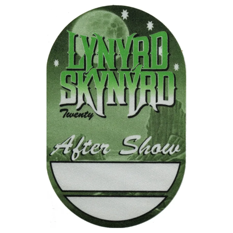 Lynyrd Skynyrd 1997 Twenty Concert Tour Aftershow Backstage Pass