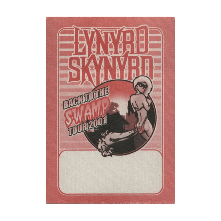 Lynyrd Skynyrd 2001 Back to the Swamp Concert Tour All Access Backstage Pass