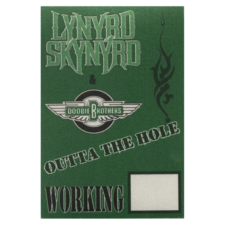 Lynyrd Skynyrd 1996 Outta the Hole Concert Tour Working Backstage Pass