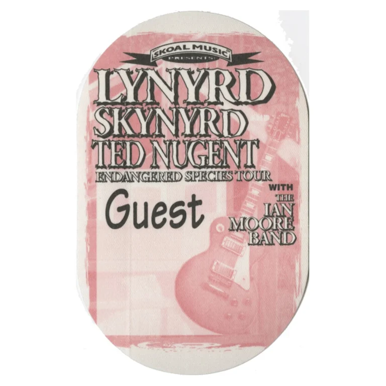 Lynyrd Skynyrd 1994 Endangered Species Concert Tour Guest Backstage Pass