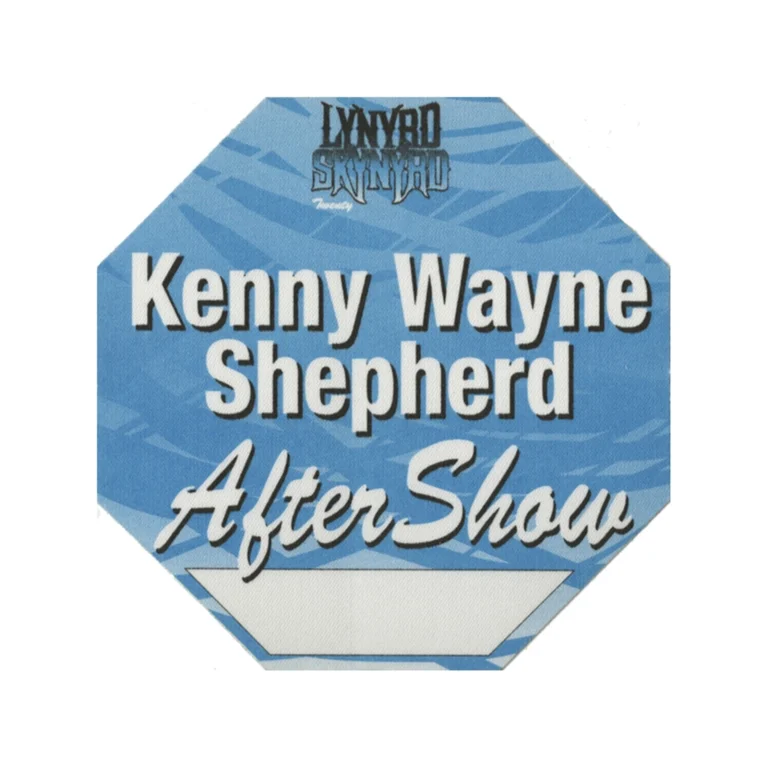 Lynyrd Skynyrd 1997 Twenty Concert Tour Kenny Shepherd Aftershow Backstage Pass