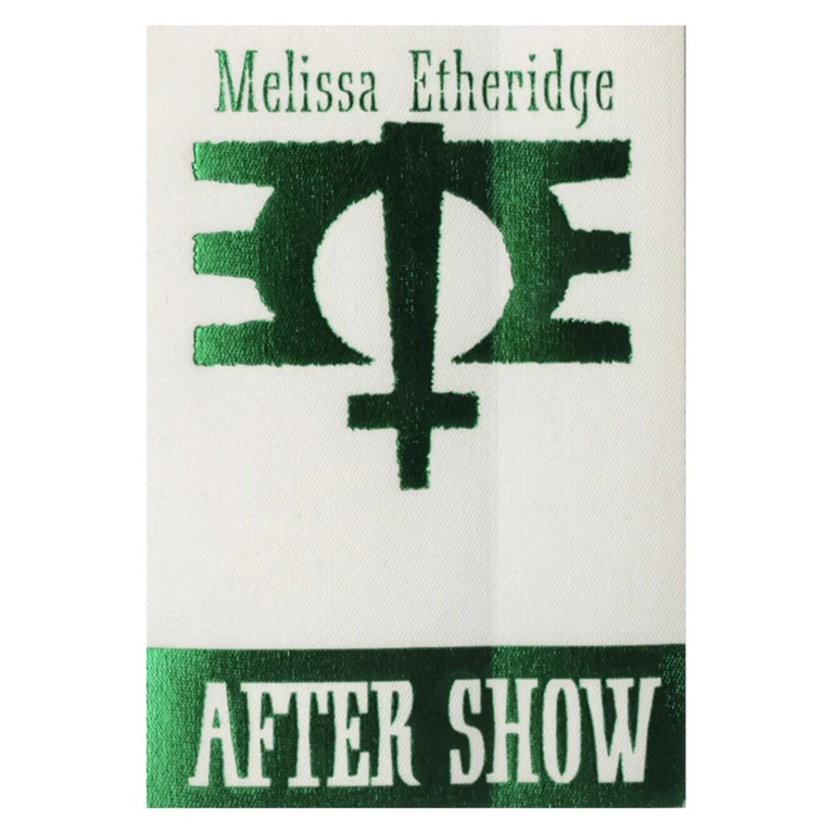 Melissa Etheridge 1995 Your Little Secret Concert Tour Aftershow Backstage Pass