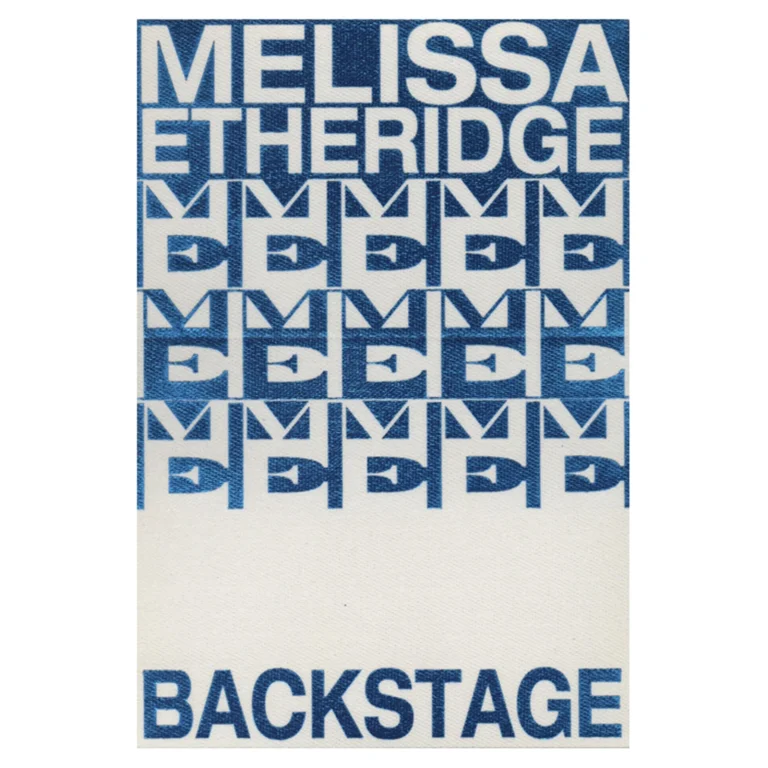 Melissa Etheridge 1992 Never Enough Concert Tour Backstage Pass