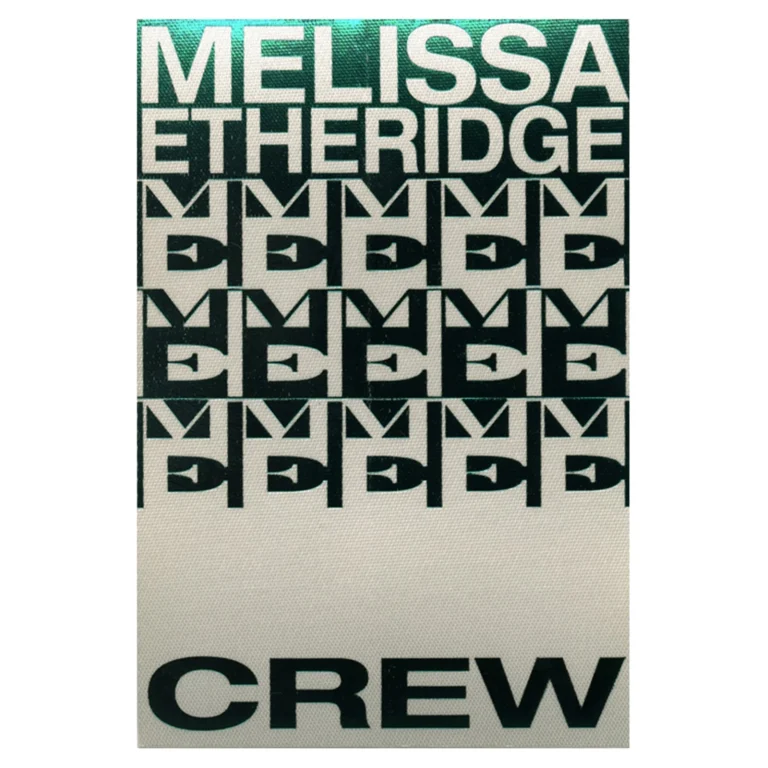 Melissa Etheridge 1992 Never Enough Concert Tour Crew Backstage Pass
