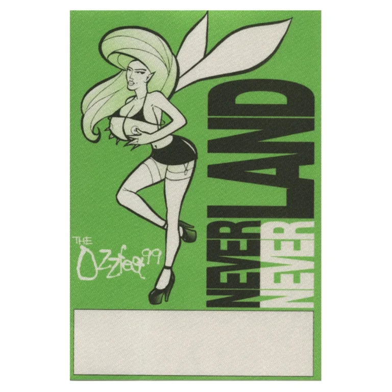 Ozzy Osbourne 1999 Black Sabbath Ozzfest Concert Tour Neverland Backstage Pass