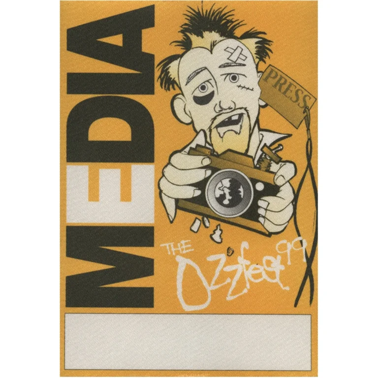 Ozzy Osbourne 1999 Black Sabbath Ozzfest Concert Tour Media Backstage Pass