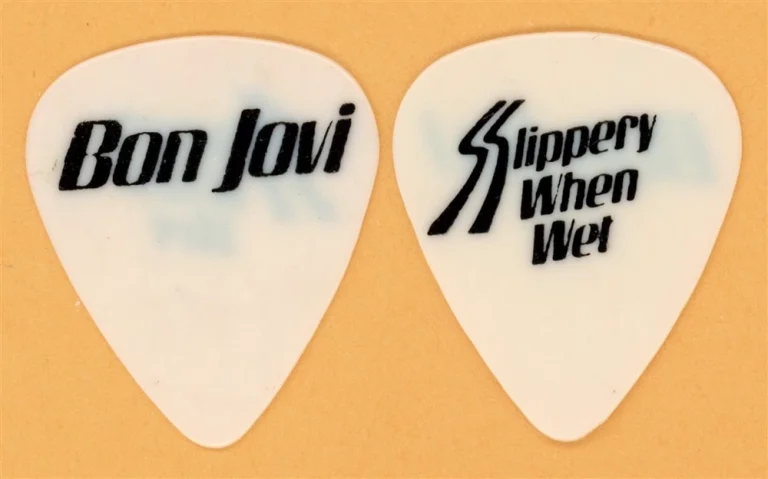 Bon Jovi JBJ Vintage Guitar Pick - 1986 Slippery When Wet Tour