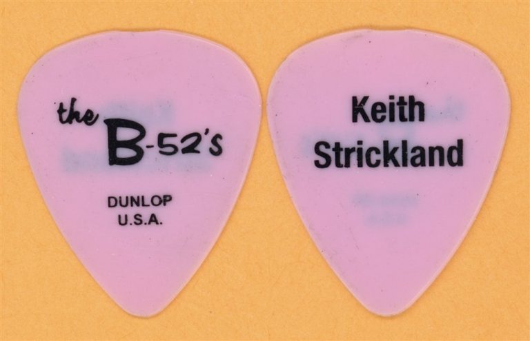 B-52's Keith Strickland Vintage Guitar Pick - 2006 Tour