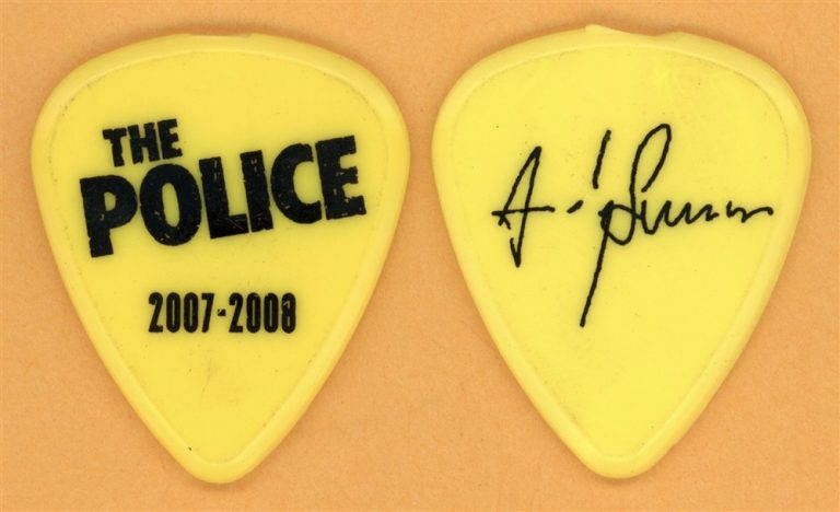 The Police Andy Summers Vintage Guitar Pick - 2007 Reunion Tour