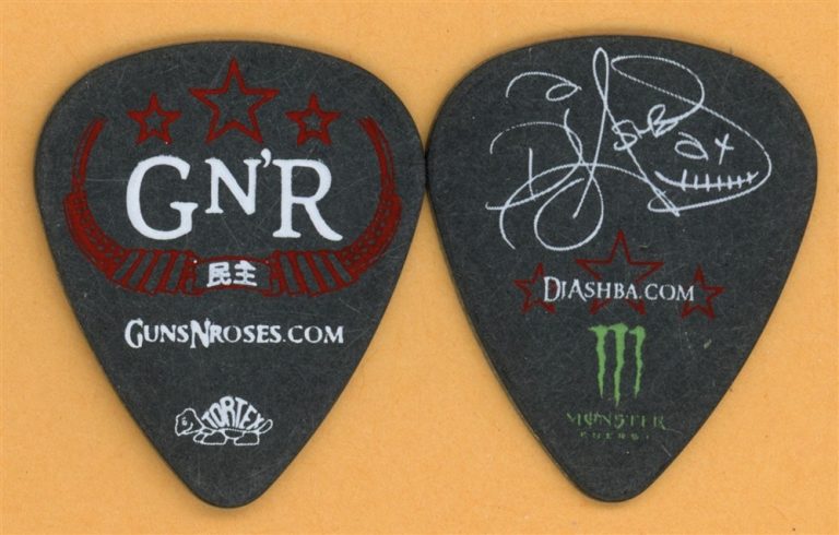 Guns N Roses DJ Ashba Vintage Guitar Pick - 2011 Chinese Democracy Tour