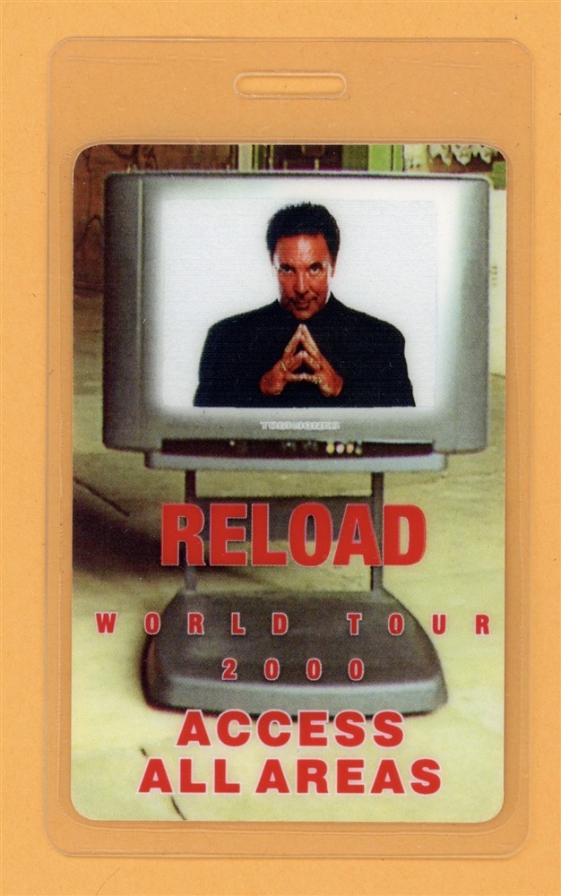 Tom Jones 2000 Reload Tour AAA Laminated Backstage Pass