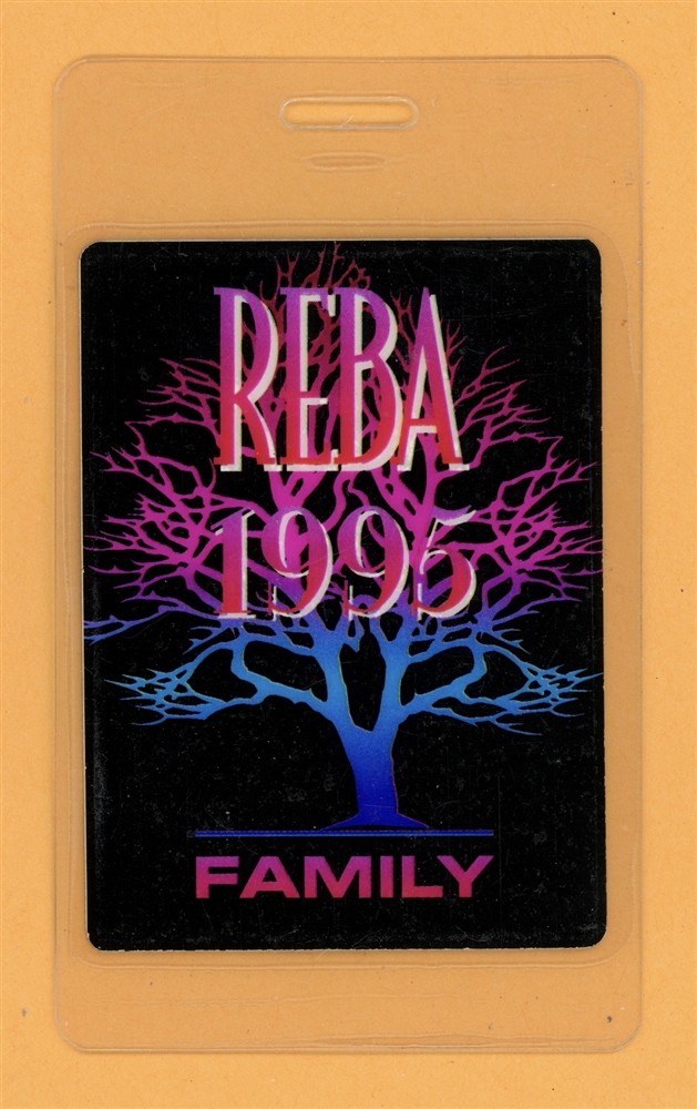 Reba McEntire 1995 Concert Tour Family Laminated Backstage Pass