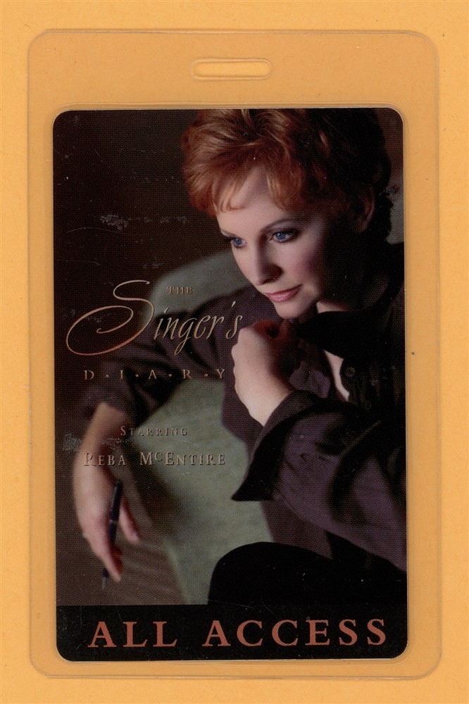 Reba McEntire 2009 All Access Laminated Backstage Pass