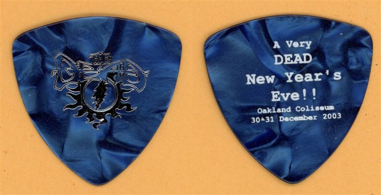 Grateful Dead Bob Weir Vintage Guitar Pick - 2003 New Years Eve Tour