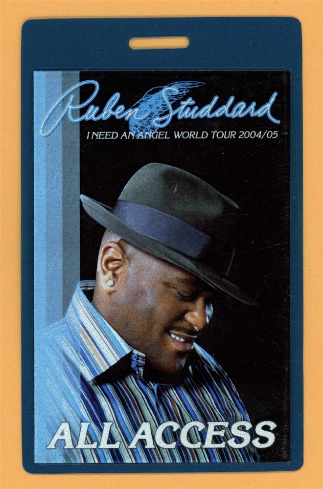 Ruben Studdard 2004 I Need An Angel Tour All Access Laminated Backstage Pass