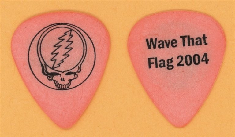 Grateful Dead Bob Weir Vintage Guitar Pick - 2004 Wave That Flag Tour
