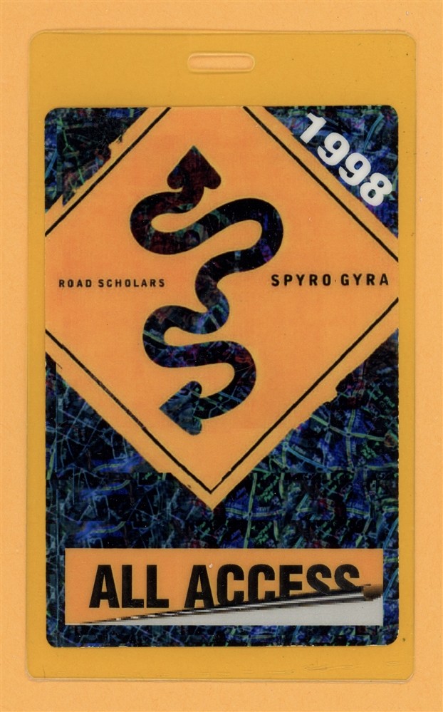 Spyro Gyra 1998 Road Scholars Tour AA Laminated Backstage Pass