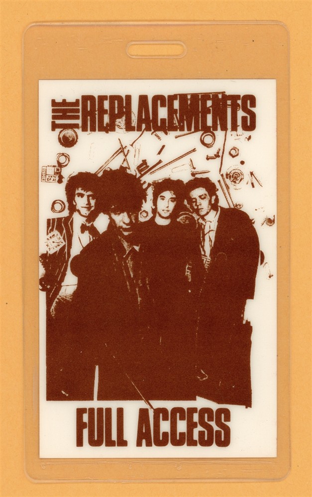 The Replacements 1990 Farewell Tour Full Access Laminated Backstage Pass